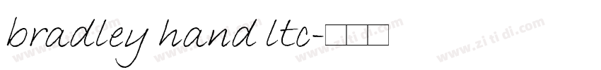 bradley hand ltc字体转换
